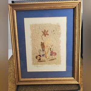 1991 - Madagascar - Interia - Wildflowers - Flowers Signed  Art  Original (LT1)